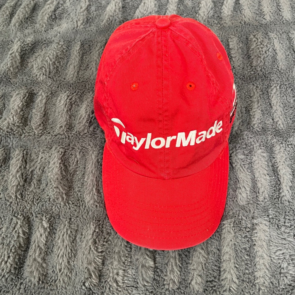 TaylorMade R5 Hundred Series Red Golf Hat Cap One Size Fits All Cotton